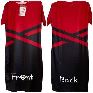 TWO-TONED PLUS SIZE DRESS